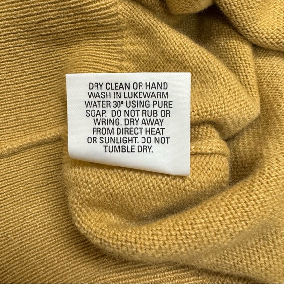 Cashmere Ballantyne Camel Tan V-Neck Sweater Scotland XL - Picture 12 of 15